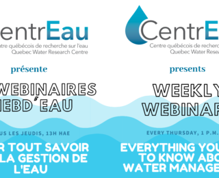 CentrEau Hebd’Eau : Série de webinaires sur l’eau